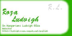 roza ludvigh business card