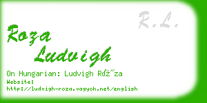 roza ludvigh business card